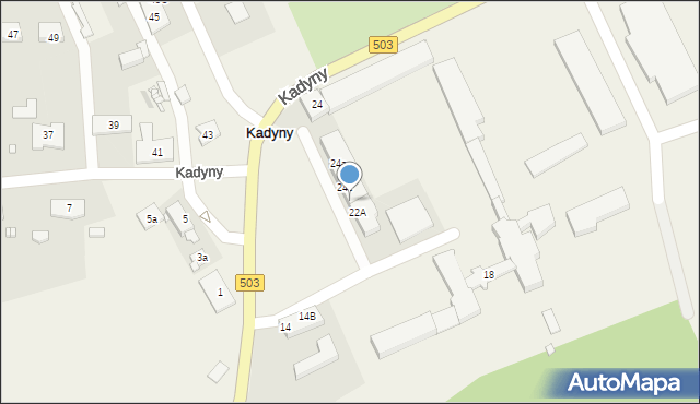 Kadyny, Kadyny, 24d, mapa Kadyny