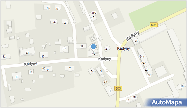 Kadyny, Kadyny, 41, mapa Kadyny