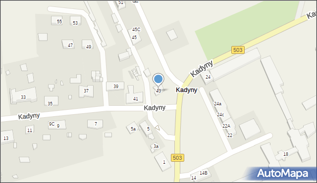 Kadyny, Kadyny, 43, mapa Kadyny