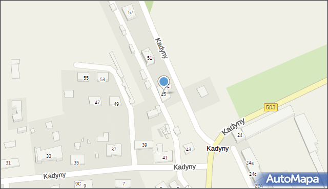 Kadyny, Kadyny, 45, mapa Kadyny