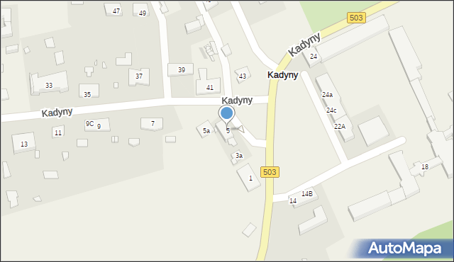 Kadyny, Kadyny, 5, mapa Kadyny