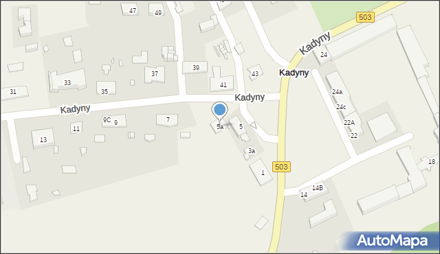 Kadyny, Kadyny, 5a, mapa Kadyny