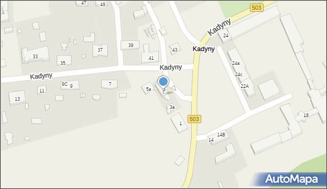 Kadyny, Kadyny, 5c, mapa Kadyny