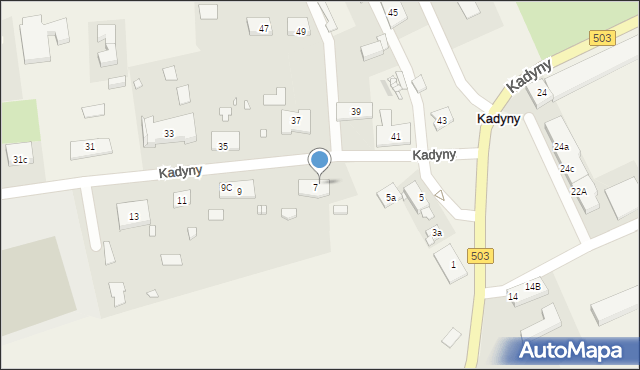 Kadyny, Kadyny, 7a/2, mapa Kadyny