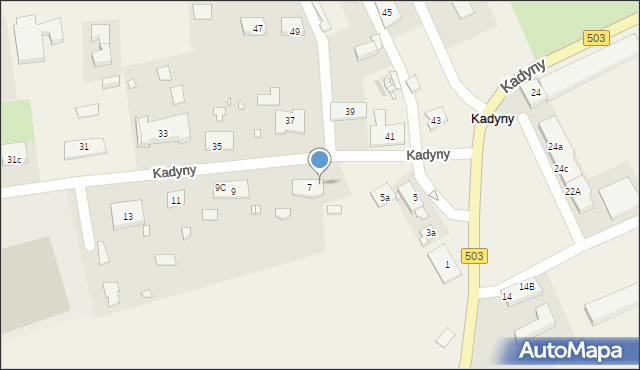 Kadyny, Kadyny, 7b/2, mapa Kadyny