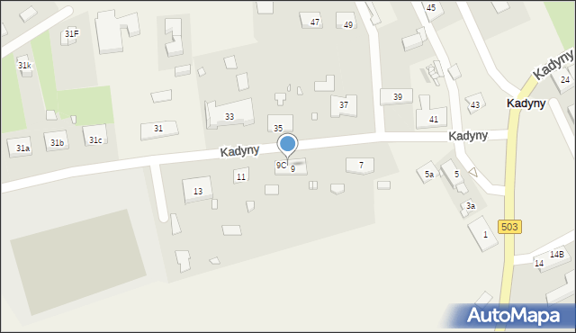 Kadyny, Kadyny, 9B, mapa Kadyny