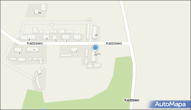 Kadzewo, Kadzewo, 19, mapa Kadzewo