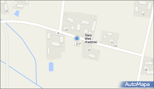 Kadzice, Kadzice, 17, mapa Kadzice