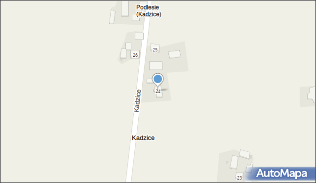 Kadzice, Kadzice, 24, mapa Kadzice