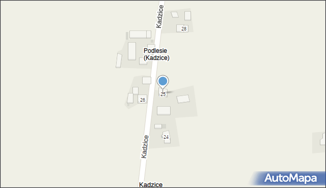 Kadzice, Kadzice, 25, mapa Kadzice