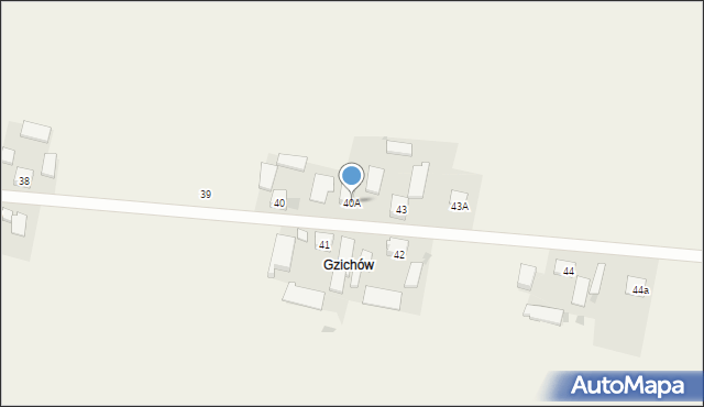 Kadzice, Kadzice, 40A, mapa Kadzice