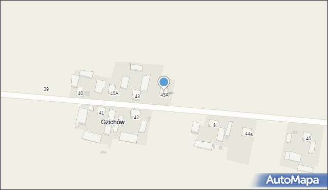 Kadzice, Kadzice, 43A, mapa Kadzice