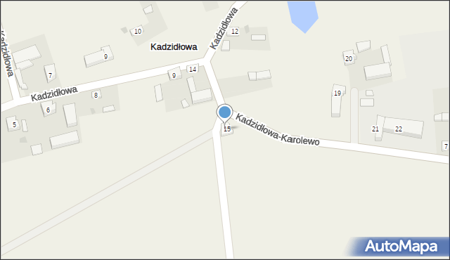 Kadzidłowa, Kadzidłowa, 16, mapa Kadzidłowa