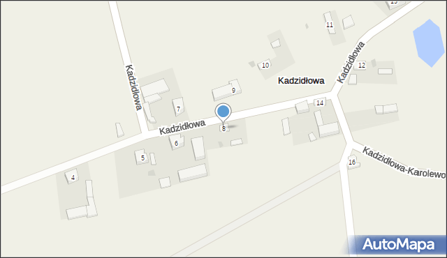 Kadzidłowa, Kadzidłowa, 8, mapa Kadzidłowa