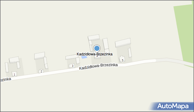 Kadzidłowa, Kadzidłowa-Brzezinka, 4, mapa Kadzidłowa