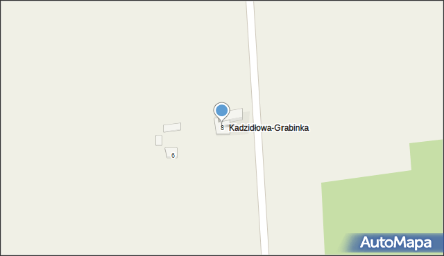 Kadzidłowa, Kadzidłowa-Grabinka, 8, mapa Kadzidłowa