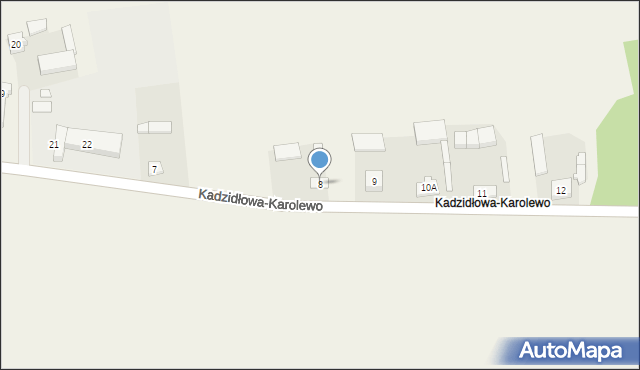 Kadzidłowa, Kadzidłowa-Karolewo, 8, mapa Kadzidłowa