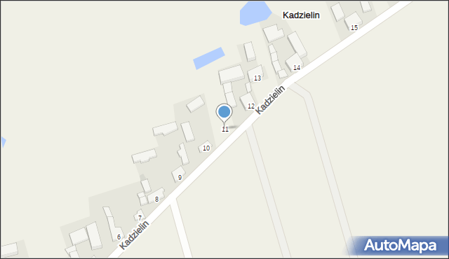 Kadzielin, Kadzielin, 11, mapa Kadzielin