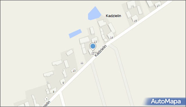 Kadzielin, Kadzielin, 12, mapa Kadzielin