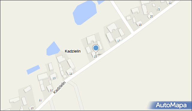 Kadzielin, Kadzielin, 16, mapa Kadzielin