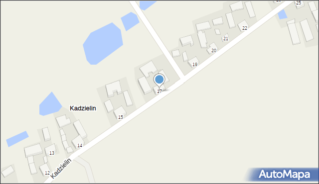 Kadzielin, Kadzielin, 17, mapa Kadzielin