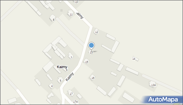 Kaimy, Kaimy, 13, mapa Kaimy