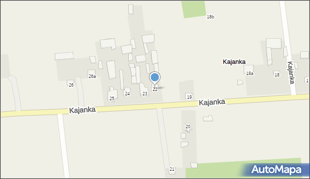 Kajanka, Kajanka, 22, mapa Kajanka