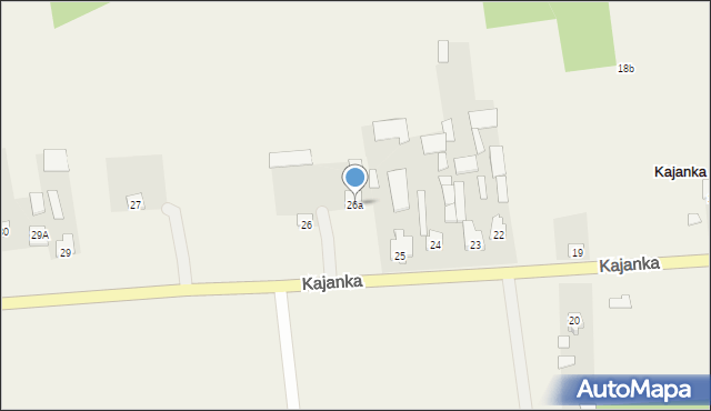 Kajanka, Kajanka, 26a, mapa Kajanka