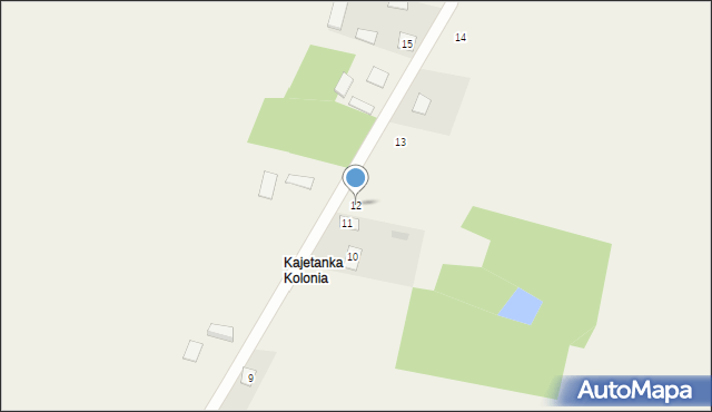 Kajetanka, Kajetanka, 12, mapa Kajetanka