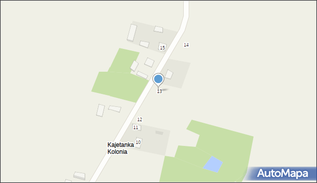 Kajetanka, Kajetanka, 13, mapa Kajetanka