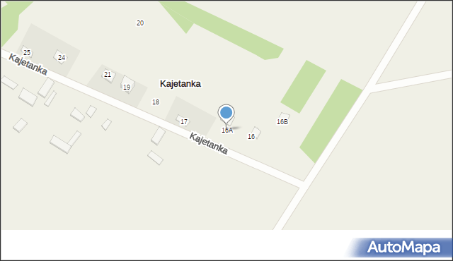 Kajetanka, Kajetanka, 16A, mapa Kajetanka