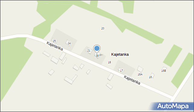 Kajetanka, Kajetanka, 19, mapa Kajetanka