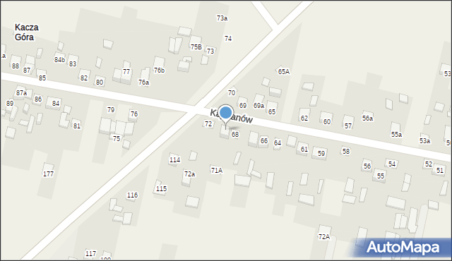 Kajetanów, Kajetanów, 71, mapa Kajetanów