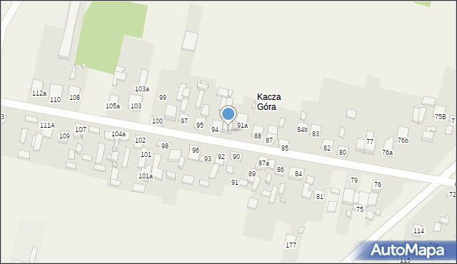 Kajetanów, Kajetanów, 92a, mapa Kajetanów