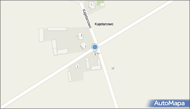 Kajetanowo, Kajetanowo, 4, mapa Kajetanowo