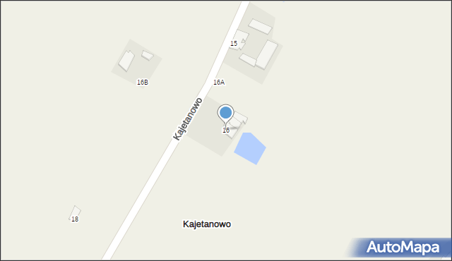 Kajetanowo, Kajetanowo, 16, mapa Kajetanowo