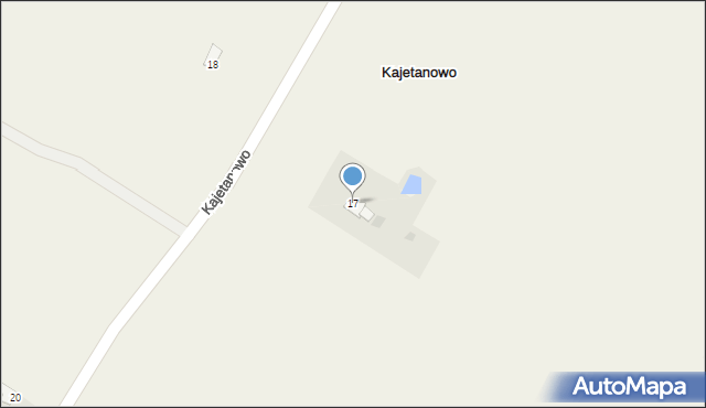 Kajetanowo, Kajetanowo, 17, mapa Kajetanowo