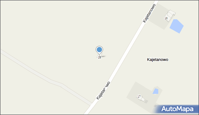 Kajetanowo, Kajetanowo, 18, mapa Kajetanowo