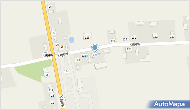 Kajew, Kajew, 128, mapa Kajew