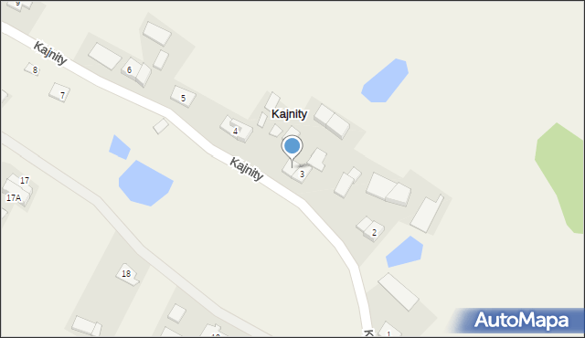 Kajnity, Kajnity, 3a, mapa Kajnity