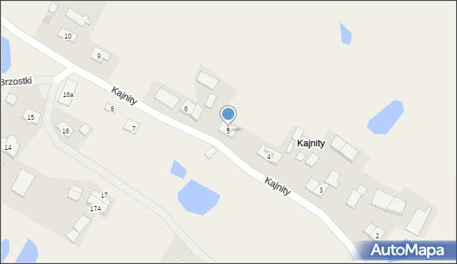 Kajnity, Kajnity, 5, mapa Kajnity