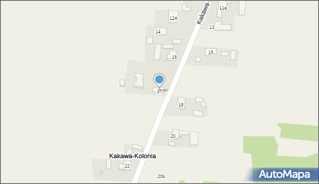 Kakawa-Kolonia, Kakawa-Kolonia, 17, mapa Kakawa-Kolonia