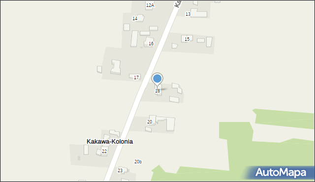 Kakawa-Kolonia, Kakawa-Kolonia, 18, mapa Kakawa-Kolonia