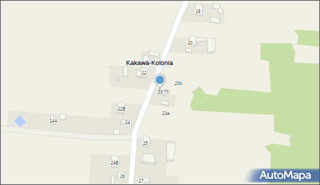Kakawa-Kolonia, Kakawa-Kolonia, 23, mapa Kakawa-Kolonia