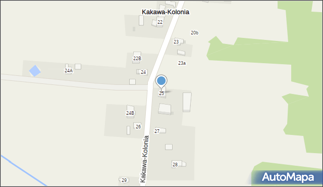 Kakawa-Kolonia, Kakawa-Kolonia, 25, mapa Kakawa-Kolonia