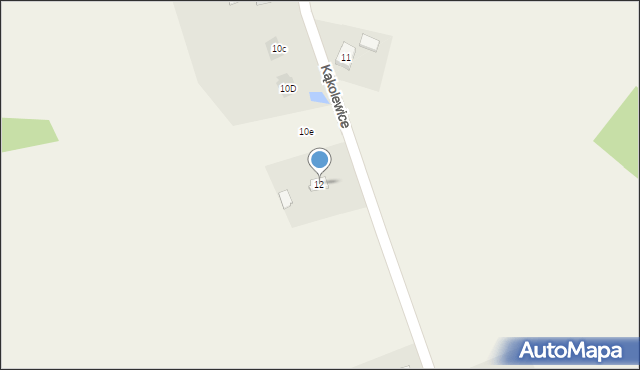 Kąkolewice, Kąkolewice, 12, mapa Kąkolewice