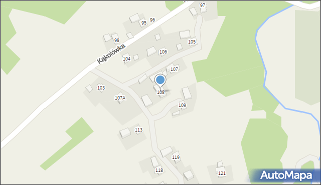 Kąkolówka, Kąkolówka, 108, mapa Kąkolówka