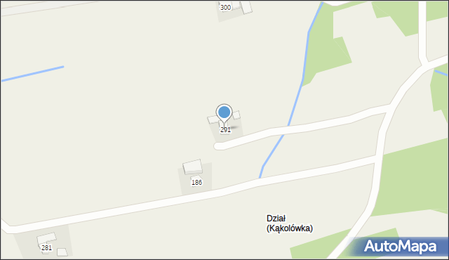 Kąkolówka, Kąkolówka, 291, mapa Kąkolówka