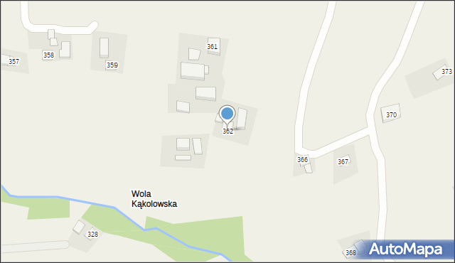 Kąkolówka, Kąkolówka, 362, mapa Kąkolówka