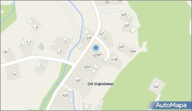 Kąkolówka, Kąkolówka, 417A, mapa Kąkolówka